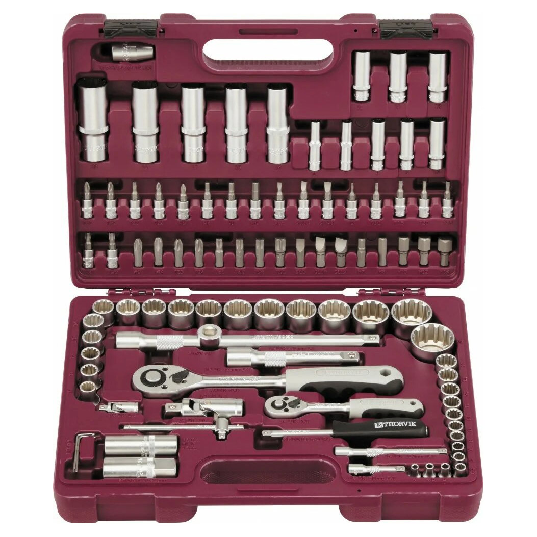Набор инструмента 94 пр. 1/2" 1/4" профиль MultiProf Thorvik