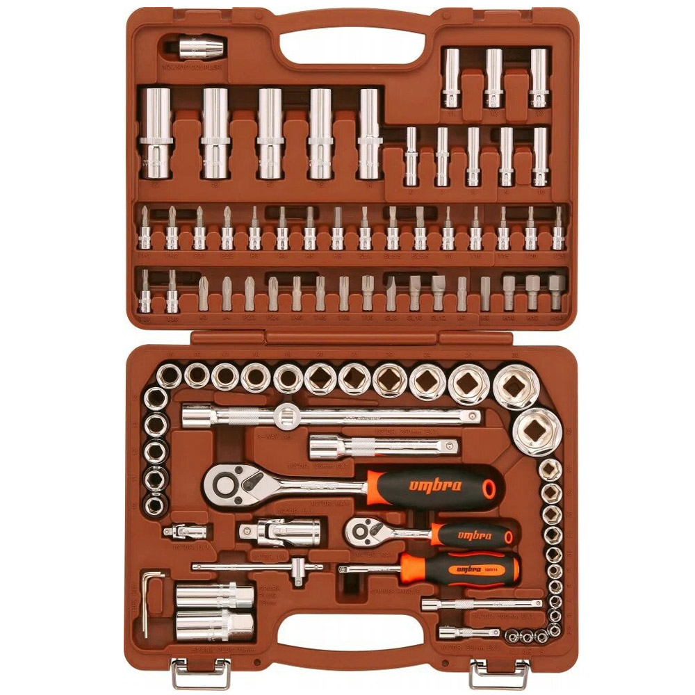 Набор инструмента 94 пр. 1/2" 1/4" 6 гр. Ombra
